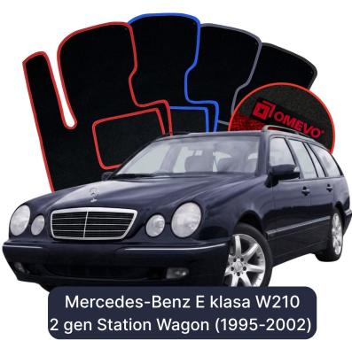 Velour car mats OMEVO for Mercedes-Benz E Class W210 2 gen Station Wagon (1995-2002)