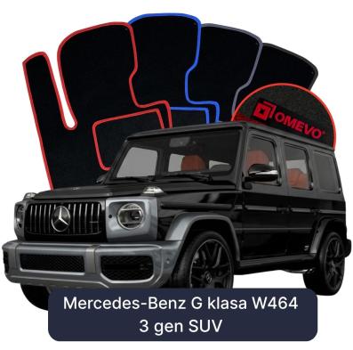 Velour car mats OMEVO for Mercedes-Benz G Class W464 3 gen SUV (2018-2025)
