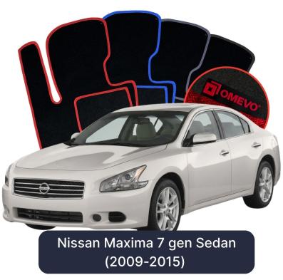 Velour car mats OMEVO for Nissan Maxima 7 gen Sedan (2009-2015)