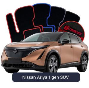 OMEVO Velour Car Mats for Nissan Ariya 1 gen SUV (2022-2025)