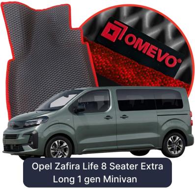OMEVO EVA car mats for Opel Zafira Life 8 Seater Extra Long 1 gen Minivan (2019-2026)