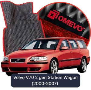 OMEVO 5D Pro EVA Mats for Volvo V70 2 gen Station Wagon (2000-2007)