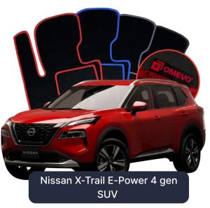 OMEVO Velour Car Mats for Nissan X-Trail E-Power 5 Seater 4 gen SUV (2021-2025)