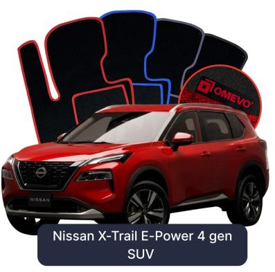 Velour car mats OMEVO for Nissan X-Trail E-Power 5 Seater 4 gen SUV (2021-2025)