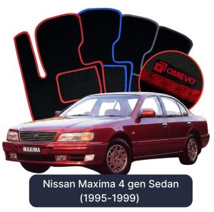 OMEVO Velour Car Mats for Nissan Maxima 4 gen Sedan (1995-1999)