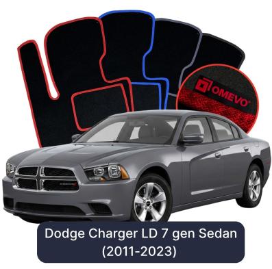 Velour car mats OMEVO for Dodge Charger LD 7 gen Sedan (2011-2023)