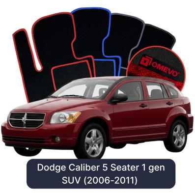 Velour car mats OMEVO for Dodge Caliber 5 Seater 1 gen SUV (2006-2011)