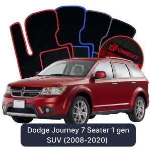 OMEVO Velour Car Mats for Dodge Journey 7 Seater 1 gen SUV (2008-2020)