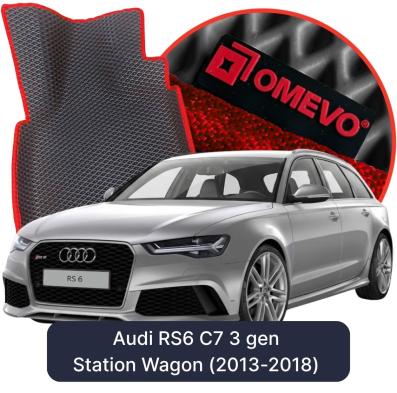 OMEVO EVA car mats for Audi RS6 C7 3 gen Station Wagon (2013-2018)