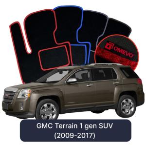OMEVO Velour Car Mats for GMC Terrain 1 gen SUV (2009-2017)