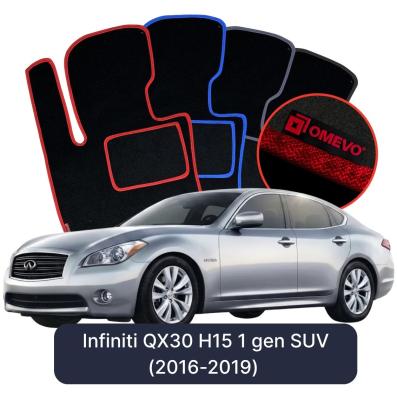 Velour car mats OMEVO for Infiniti M 35h 4 gen Sedan (2010-2013)