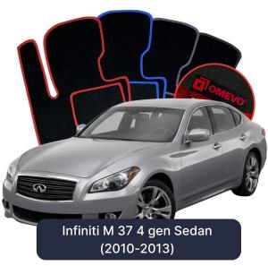 OMEVO Velour Car Mats for Infiniti M 37 4 gen Sedan (2010-2013)