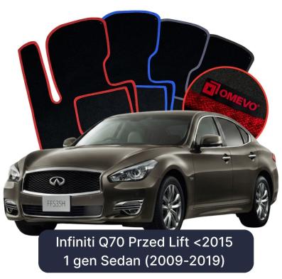 Velour car mats OMEVO for Infiniti Q70 Przed Lift <2015 1 gen Sedan (2009-2014)