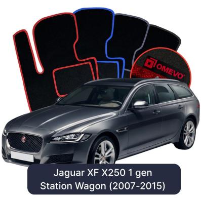 Velour car mats OMEVO for Jaguar XF X250 1 gen Station Wagon (2007-2015)