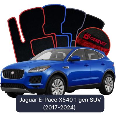Velour car mats OMEVO for Jaguar E-Pace X540 1 gen SUV (2017-2024)