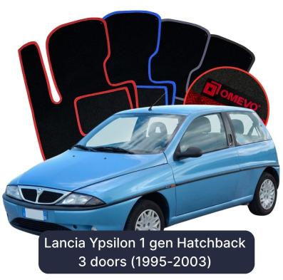 Velour car mats OMEVO for Lancia Ypsilon 1 gen Hatchback 3 doors (1995-2003)
