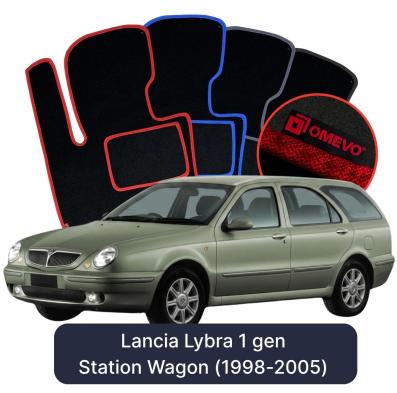 Velour car mats OMEVO for Lancia Lybra 1 gen Station Wagon (1998-2005)