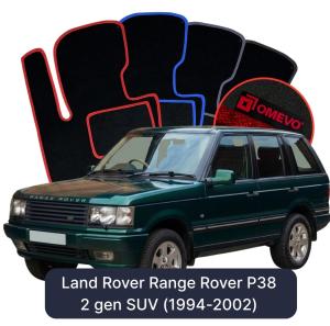 OMEVO Velour Car Mats for Land Rover Range Rover P38 2 gen SUV (1994-2002)