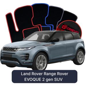 OMEVO Velour Car Mats for Land Rover Range Rover EVOQUE 2 gen SUV (2018-2025)