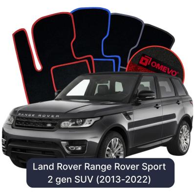 Velour car mats OMEVO for Land Rover Range Rover Sport 2 gen SUV (2013-2022)