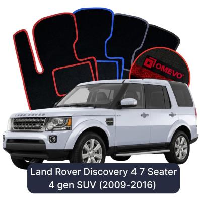 Velour car mats OMEVO for Land Rover Discovery 4 7 Seater 4 gen SUV (2009–2016)
