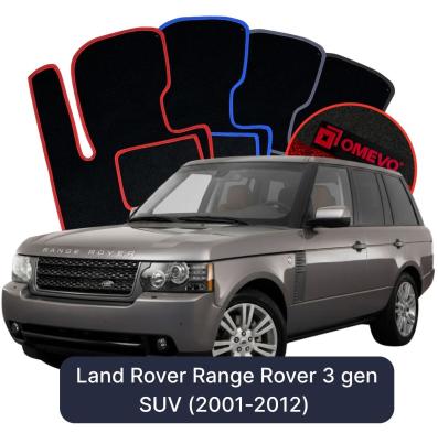 Velour car mats OMEVO for Land Rover Range Rover 3 gen SUV (2001-2012)