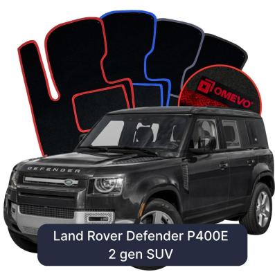 Velour car mats OMEVO for Land Rover Defender P400E 2 gen SUV (2020-2025)