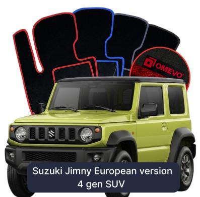 Velour car mats OMEVO for Suzuki Jimny European version 4 gen SUV (2018-2025)