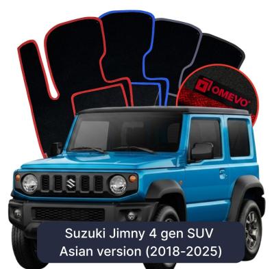 Velour car mats OMEVO for Suzuki Jimny 4 gen SUV Asian version (2018-2025)