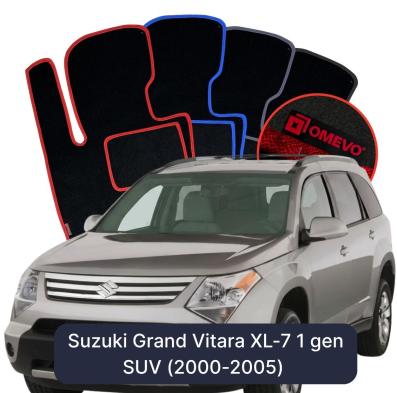 Velour car mats OMEVO for Suzuki Grand Vitara XL-7 1 gen SUV (2000-2005)