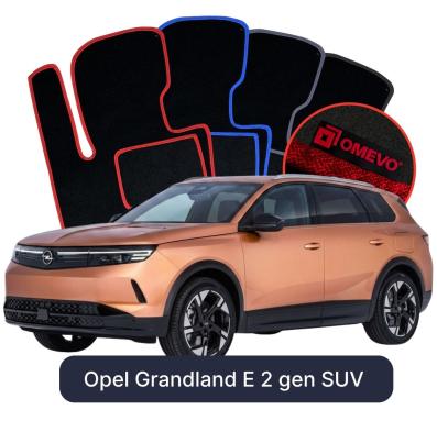 Velour car mats OMEVO for Opel Grandland E 2 gen SUV (2024-2025)