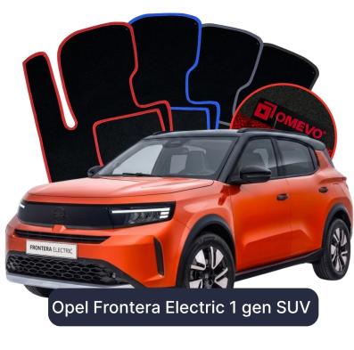 Velour car mats OMEVO for Opel Frontera Electric 1 gen SUV (2024-2025)