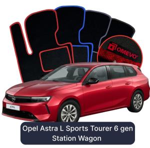 OMEVO Velour Car Mats for Opel Astra L 6 gen Station Wagon (2022-2024)
