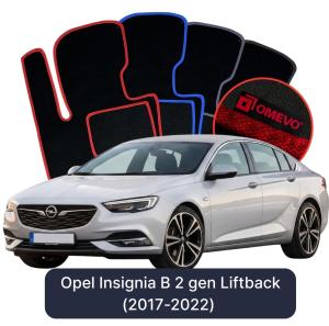 OMEVO Velour Car Mats for Opel Insignia B 2 gen (2017-2022)