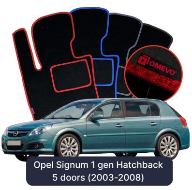 Velour car mats OMEVO for Opel Signum 1 gen Hatchback 5 doors (2003-2008)