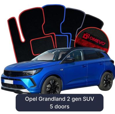 Velour car mats OMEVO for Opel Grandland 2 gen SUV 5-door (2024–2025)
