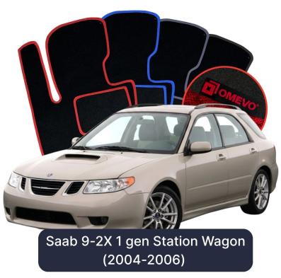 Velour car mats OMEVO for Saab 45116 1 gen SUV (2005-2008)