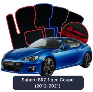 OMEVO Velour Car Mats for Subaru BRZ 1 gen Coupe (2012-2021)