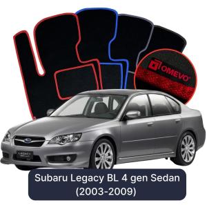 OMEVO Velour Car Mats for Subaru Legacy BL 4 gen Sedan (2003-2009)