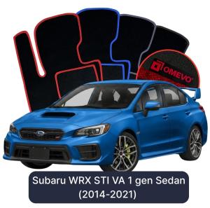 OMEVO Velour Car Mats for Subaru WRX STI VA 1 gen Sedan (2014-2021)