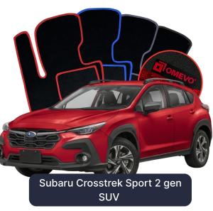 OMEVO Velour Car Mats for Subaru Crosstrek Sport 2 gen SUV (2018-2025)