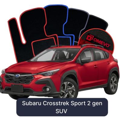 Velour car mats OMEVO for Subaru Crosstrek Sport 2 gen SUV (2018-2025)
