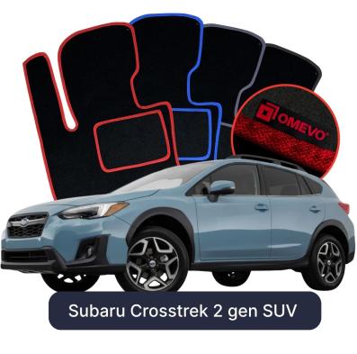 Velour car mats OMEVO for Subaru Crosstrek 2 gen SUV (2018-2025)