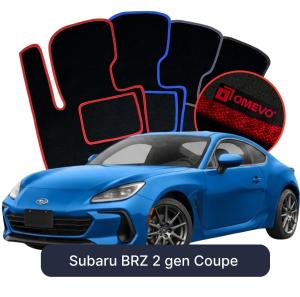 OMEVO Velour Car Mats for Subaru BRZ 2 gen Coupe (2021-2025)