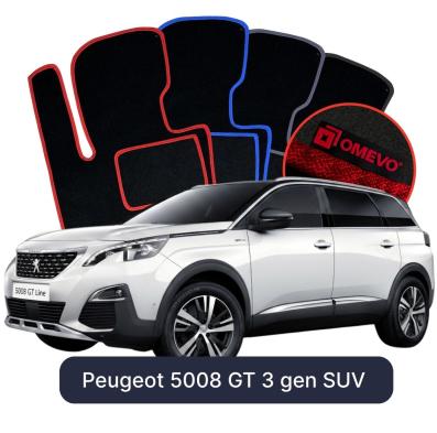 Velour car mats OMEVO for Peugeot 301 1 gen Sedan (2012-2025)