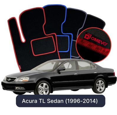 Velour car mats OMEVO for Acura TL Sedan (1996-2014)