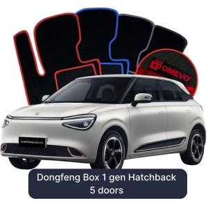 OMEVO Velour Car Mats for Dongfeng Box 1 gen Hatchback 5-door (2024-2025)