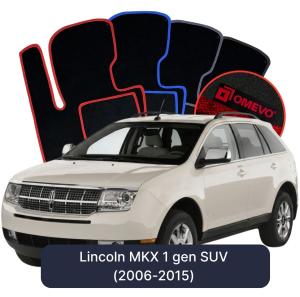 OMEVO Velour Car Mats for Lincoln MKX 1 gen SUV (2006-2015)