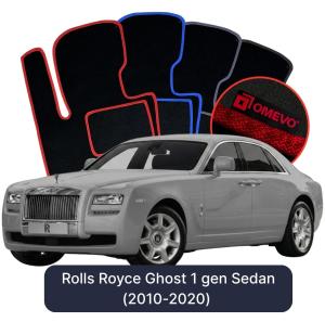 OMEVO Velour Car Mats for Rolls Royce Ghost 1 gen Sedan (2010-2020)
