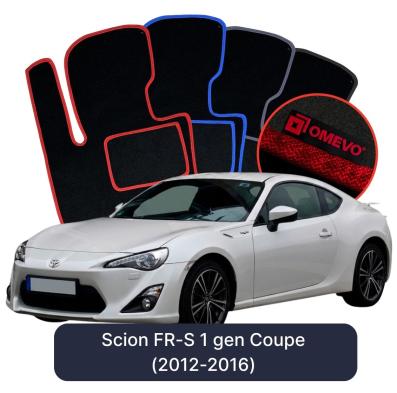Velour car mats OMEVO for Scion FR-S 1 gen Coupe (2012-2016)